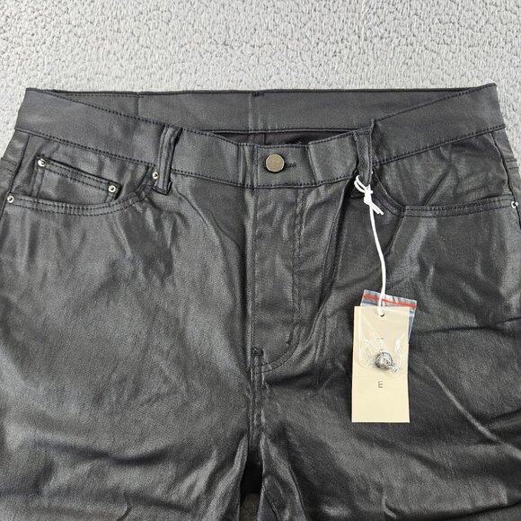 mnml Jeans Mens 38 Black X125 Stretch Denim Distressed Ripped‎ Knees Slim Fit - Picture 2 of 16